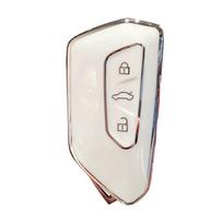 Raktų apsauga Nuotolinio valdymo pulto dėklas VW Volkswagen/Golf 8 MK8 ID.3 ID.4 /Cupra/Skoda/Octavia A8/SEAT balta