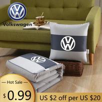 VOLKSWAGEN VW Automobilio Sėdynės Pagalvėlė Antklodė Mesti Pagalvę Volkswagen Golf Passat Jetta Touareg Tiguan Polo Bora Beetle