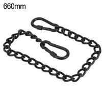 Robust Chain with Hook for Punching Bags Reliable Hanging Accessory 660mm Black