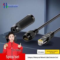 Hengdesheng Outdoor Waterproof Cat6 Gigabit RJ45 Ethernet Coupler