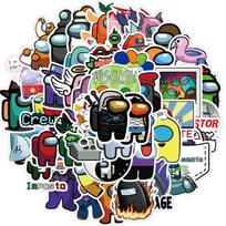 Pcs 50100 Among Us Sticker Pack Set Game Diy Imposter Decal Stickers Waterproof 50pcs-1