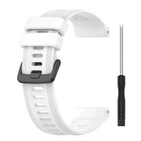 Silicone Wrist Strap For Garmin Forerunner 965 955 Solar 745 945 LTE 935 Watch Band For Fenix 8 47mm 7 6 Pro Bracelet Wristband balta