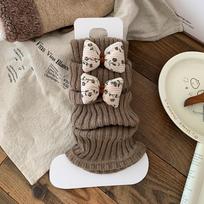 Fashion Y2K Horse Leg Warmers Cartoon Foot Warmer Women's Stockings Sweet Winter Autumn Knee High Socks Autumn One Size chaki