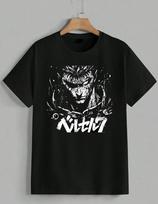 Berserk Guts T-Shirt Anime Manga Graphic Tee Cool Japanese Streetwear Unisex XS