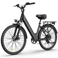 Electric Bicycle Adult Urlife E26 26  Tire 250W Motor City Electric Bike 48V 10.4Ah Dual Disc Brakes 7 Speed LCD Display Max Load 120Kg juoda