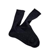 Dopamine Cotton Thin Polka Dot Socks Retro Harajuku Cute Sox Women Socks Fashion Y2K Mid-calf Socks Ladies One Size juoda