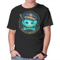 Unisex Crew Neck T-Shirt Hello Maggots Luma Guard Graphic Short Sleeve Casual Tee XXL