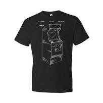 Arcade Video Game Patent Shirt Arcade Blueprint Video Game Tee Retro Gaming Gift M