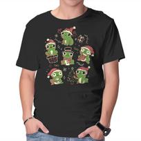 Unisex Crew Neck T-Shirt Jolly Frogs Graphic Short Sleeve Casual Tee XXXXL