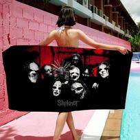 S-S-Slipknotes Band Microfiber Printed Beach Towel Mountain Climbing Yoga Beach Swimming Running Absorbent Soft Towel Cotton 30x30cm