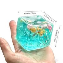 Adult Squishy Ocean Stress Balls Autism Sensory Toys for Stress And Anxiety Relief Maltose Water Ball Fidget Toys Bulk Gift beige