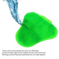 Green, Orange Anti-Clog Urinal Filter Screen  Office building shared toilet deodorization žalia