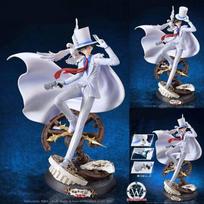 30CM Detektyvas Konanas Ugnies Fenixas GK Kaito Kid Kuroba Kaito Dvigalvė Skulptūra PVC Stalo Ornamentas Figūrėlė Modelis Žaislų Kolekcija