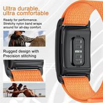 Nylon Sport Band For Whoop Band 4.0 Strap Men Women With Bumper Case,Breathable Adjustable Waterproof Replacement Straps Eco-Fri oranžinė