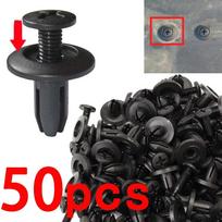 Car Bumper Fender 8mm Hole 1000/500/50Pcs Plastic Rivets Fastener Screw Door Trim Panel Retainer Fastener Clips Car Accessories