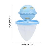 New Floating Pet Hair Remover For Laundry Reusable Built-In Filter Sponge Dog Hair Removal Tool Portable Laundry Lint Catcher mėlyna