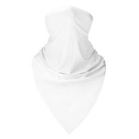 Fishing Outdoor Sports Headwear Bandana Neck Cover Balaclava Scarf Wrap White(Pure color)-1 piece
