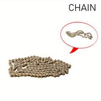 49CC Mini Motorcycle 2-Stroke Sports Bike Modified Chain Sprocket 06C, No. 35 Chain, 140 Links #35 Chain, 140 Links auksas