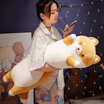 50-150cm Giant Long Shiba Inu Dog Plush Toy Throw Pillow Stuffed Soft Animal Corgi Chai Cushion Birthday Valentine Present 50CM