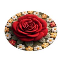 3D Saulėgrąžos Kilimas Absorbentas Greitai Džiūstantis Pliušinis Diatominės Žemės Grindų Kilimėlis Neslystantis Svetainės 50cm H