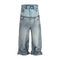 DRIPX Trys juosmenys Kamufliažinės Krovinių Kelnės Vyrams Streetwear Dėmėtos Laisvos Džinsinės Kelnės Plačios Kojos Laisvalaikio Laisvos Džinsinės Kelnės Ypač Dydžio M