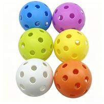 Lightweight Paddle Ball Durable Pickleballs Sport Tools Pickleball Balls  Indoor 6 pcs random color