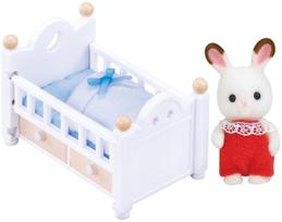 Sylvanian Families Doll Furniture Set Rabbit Baby Furniture ST Mark Certified Ages Toy Dollhouse Sylvanian Families Epoch & [Chocolate & Set] DF-13 3+