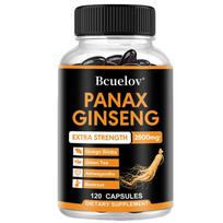 Panax Ginseng 2800mg Extra Strength Capsules, Herbal Supplement Blend with Ginkgo Biloba, Ashwagandha, Green Tea & Beetroot, Energy & Focus Support 120PCS
