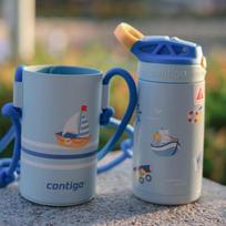 Contigo Third Generation Little Inventor Children's Insulated Straw Cup, 316L Little Sailor, 400ml