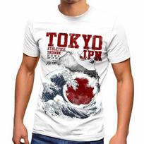 Tokyo Japan Style Fuji Wave Big Wafe Fashion Street Style Men's T-Shirt S
