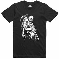Grim Reaper Halloween Gothic Print Design 100% Cotton T Shirt M