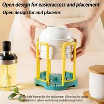 Dish Drainer Rack Extendable Sink Drying Rack with Removable Tray for Tableware Organization in Small Spaces one size