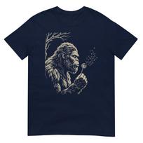 Funny Blowing Wishes Bigfoot Dandelion Sasquatch Wish Unisex Tshirt S