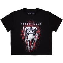 Sleep Token Ladies Crop Top The Love You Want Black OFFICIAL NEW S