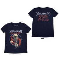 Megadeth Ladies Slim Fit TShirt Black Friday Back Print OFFICIAL NEW XL