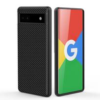 Applicable to Google Pixel 6a mobile phone case Kevlar pattern carbon fiber ultra-thin anti-drop leather case Google 6a protective case Google pixel 6a