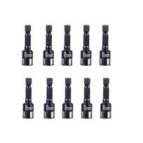 10Pcs Non Magnetic Impact Socket  Bits 8mm Sleeve Wrench Nut Screwdriver Driver  Electric Drill juoda