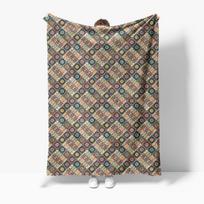 Bohemian Kilim Tribal Pattern Flannel Printed Blanket Suitable For All Seasons Suitable For Living Room Office Sofa And Travel 70x100cm28x39in