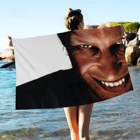 A-Aphex Twin Microfiber Printed Beach Towel Mountain Climbing Yoga Beach Swimming Running Absorbent Soft Towel Cotton 30x30cm