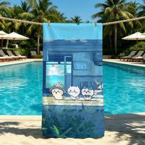 Meme Cute Cartoon C-Chiikawa-Es Towel For Outdoor Camping Beach Towel Super Absorbent Quick-Drying Summer Towel STJ40x70CM