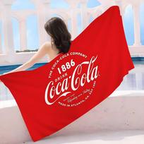 C-Coca C-Cola Vintage Logo Microfiber Printed Beach Towel Mountain Climbing Yoga Beach Swimming Running Absorbent Soft Towel Cotton 30x30cm