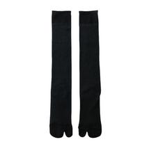 Soft Solid Color Knee High Stockings Ultra-thin JK Ruffle Two Toe Socks Breathable Hosiery Calf Long Socks Summer One Size juoda