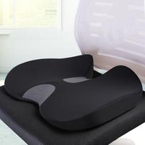 Ergonomiška neslystanti ergonomiška sėdynės pagalvėlė Tailbone Comfort Automobilio sėdynės pagalvėlė Automobilio vežimėlis Black grey