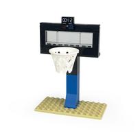 2024 City Creativity Basketball Court Mini Action Figures Basketball Star Model Accessories Building Blocks Bricks Toy for Boys raudona