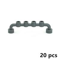 20Pcs MOC 1x6 Guardrail Track Fence Barrier Ladder Building Blocks Assemble Particle DIY Technical Brick For Kid Compatible 6140