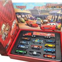 12 vnt. Disney Pixar Cars Dovanų Dėžutė Metalinis Diecast Žaibo Makvyno Automobilio Modelis Žaislas Džeksonas Dėdė Sunkvežimis Berniuko Gimtadienio Žaislai