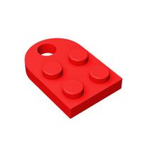 50Pcs/lot MOC Brick Parts 3176 Plate Special 3x2 with Hole Building Blocks Bricks DIY Assembles Modified Heart Model Toys Gift raudona