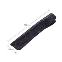 Leather Pen Case Fountain Sleeve Bag Vintage Pouch for Single Pen   Ballpoint 6.3 * 1.2