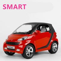 1:32 Smart Alloy Car Model Diecasts Metal Mini Vehicles Car Model Simulation Sound and Light Miniature Scale Childrens Toys Gift raudona
