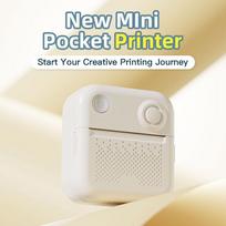 Printer Portable Thermal   Photo Printing Label Maker Machine   Wireless Connect Compatible with   or   APP Support Receipt